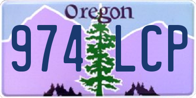 OR license plate 974LCP
