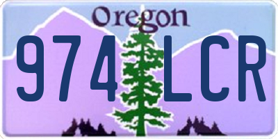 OR license plate 974LCR