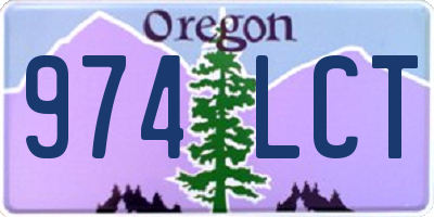 OR license plate 974LCT