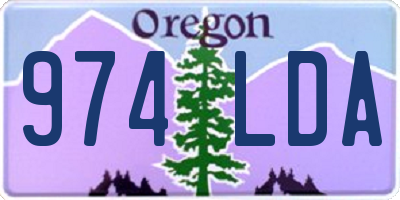 OR license plate 974LDA