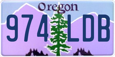 OR license plate 974LDB