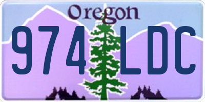 OR license plate 974LDC