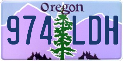 OR license plate 974LDH