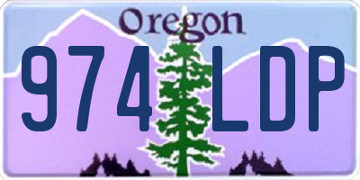 OR license plate 974LDP