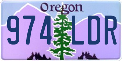 OR license plate 974LDR