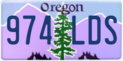 OR license plate 974LDS