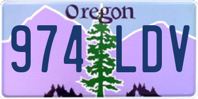 OR license plate 974LDV