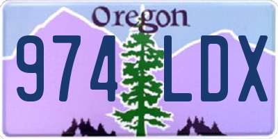OR license plate 974LDX
