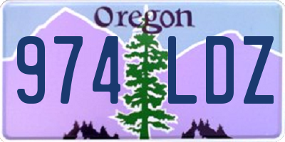 OR license plate 974LDZ