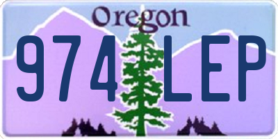 OR license plate 974LEP