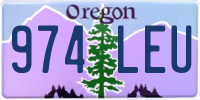 OR license plate 974LEU