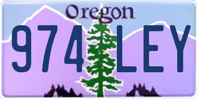 OR license plate 974LEY