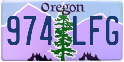 OR license plate 974LFG