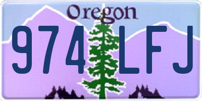 OR license plate 974LFJ