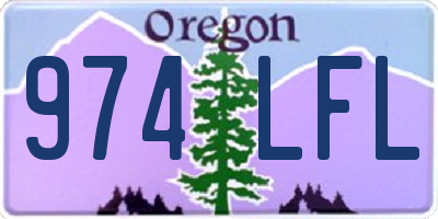 OR license plate 974LFL