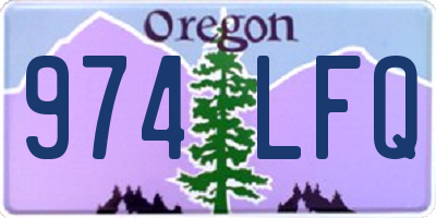 OR license plate 974LFQ