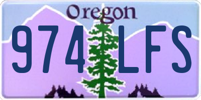 OR license plate 974LFS