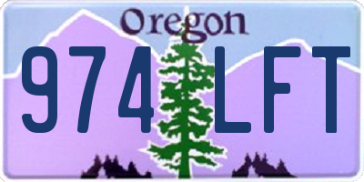 OR license plate 974LFT