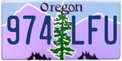 OR license plate 974LFU