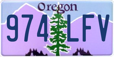 OR license plate 974LFV