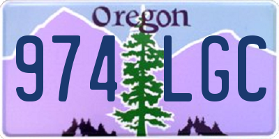 OR license plate 974LGC