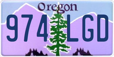 OR license plate 974LGD