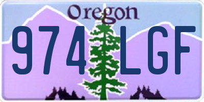 OR license plate 974LGF