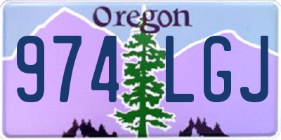 OR license plate 974LGJ