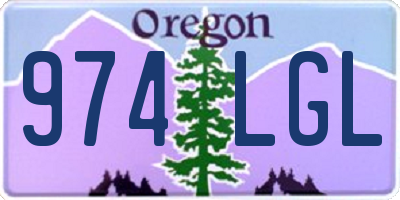 OR license plate 974LGL