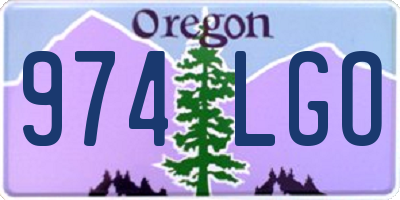 OR license plate 974LGO