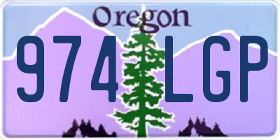 OR license plate 974LGP