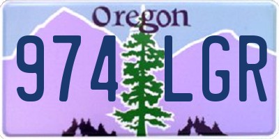 OR license plate 974LGR