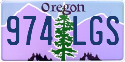 OR license plate 974LGS