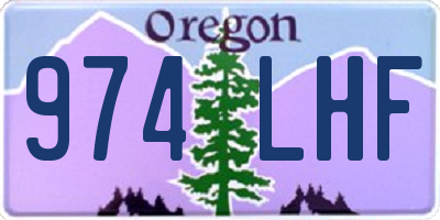 OR license plate 974LHF