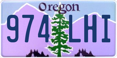 OR license plate 974LHI