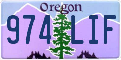 OR license plate 974LIF