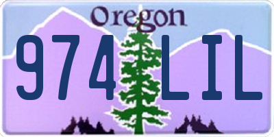 OR license plate 974LIL