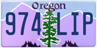 OR license plate 974LIP