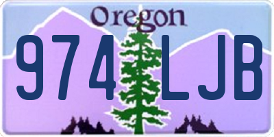 OR license plate 974LJB