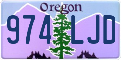 OR license plate 974LJD