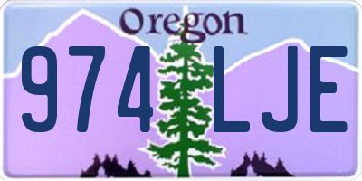 OR license plate 974LJE