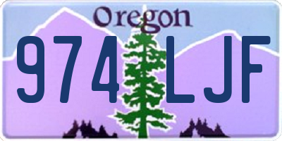 OR license plate 974LJF