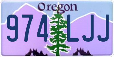 OR license plate 974LJJ