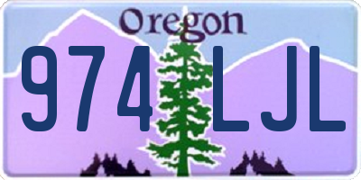 OR license plate 974LJL