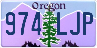 OR license plate 974LJP