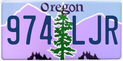 OR license plate 974LJR