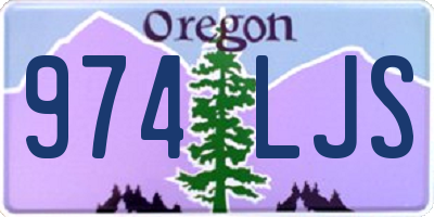 OR license plate 974LJS