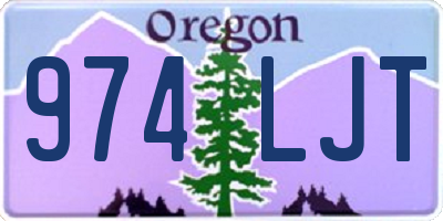 OR license plate 974LJT