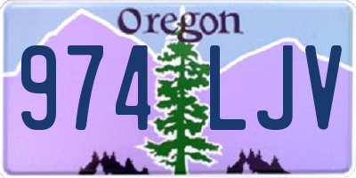 OR license plate 974LJV