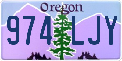 OR license plate 974LJY